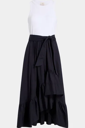 Cinq A Sept Zayla Two-Tone Midi Dress