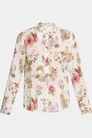 ALICE+OLIVIA Willa Placket Top