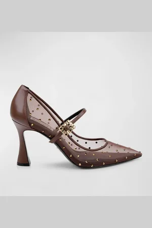 Badgley Mischka Antonia Crystal Mesh Mary Jane Pumps