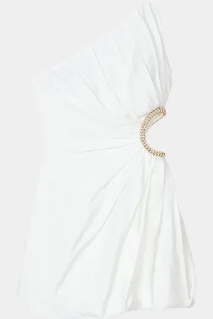 Sandro Dalida Asymmetric Embellished Cutout Mini Dress