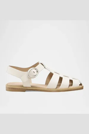 Stuart Weitzman Villa Leather Fisherman Sandals