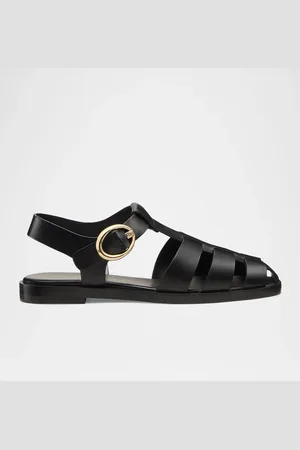 Stuart Weitzman Villa Leather Fisherman Sandals