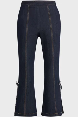 Cinq A Sept Ayleen Crystal Bow Cropped Pants