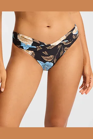 Seafolly Silk Market Twist Bikini Bottoms