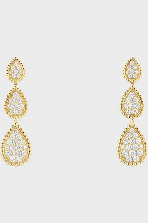 Boucheron Serpent Boheme 18K Diamond Motif Earrings
