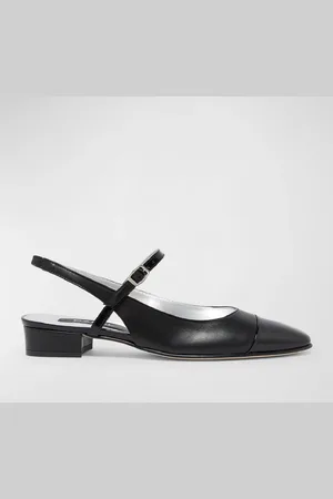 Carel Oceano Leather Slingback Ballerina Flats