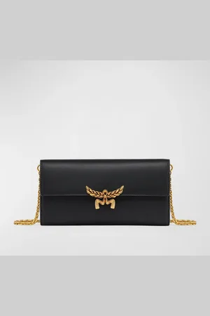MCM Laurel Leather Wallet on Chain