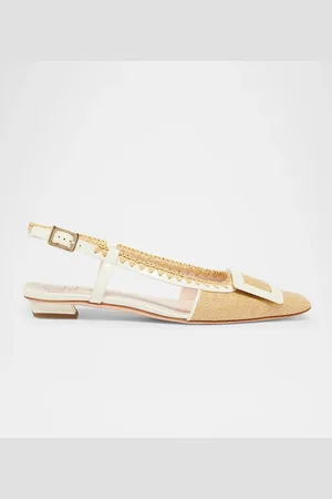 Roger Vivier Belle Vivier Buckle Slingback Pumps