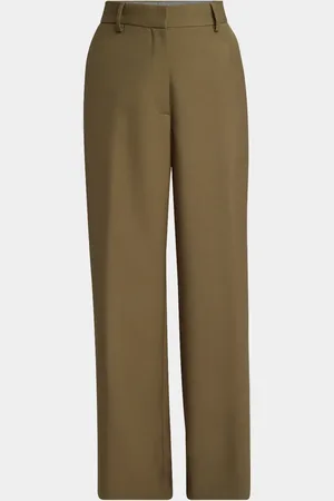 DRIES VAN NOTEN Paxy Straight-Leg Mohair Wool Pants