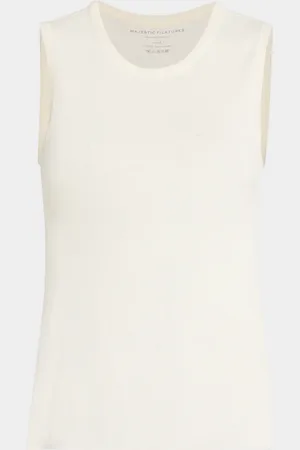 Majestic Machine-Washable Cashmere Sleeveless Sweater