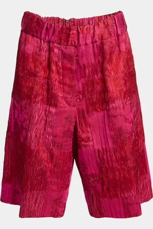 DRIES VAN NOTEN Pomy Patchwork Crinkle Shorts