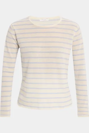 Majestic Striped Machine-Washable Cashmere Sweater