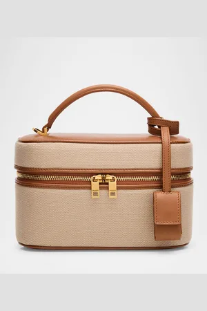 Saint Laurent Vanity Crossbody Bag in Canvas and Leather