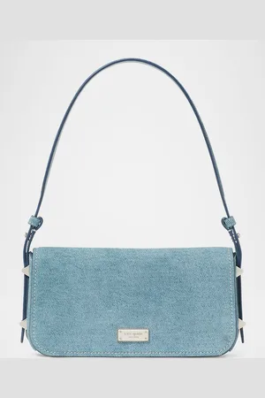 Kate Spade Liv denim suede shoulder bag