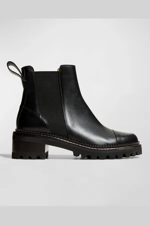 See by Chloé Mallory Leather Chelsea Booties