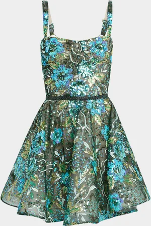 Bronx and Banco Mademoiselle Sequin Embroidered Mini Dress
