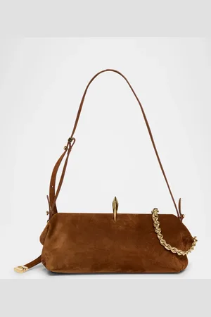 BENEDETTA BRUZZICHES Sofia La Petite Suede Shoulder Bag