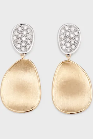 Marco Bicego Lunaria Two-Drop Diamond Earrings