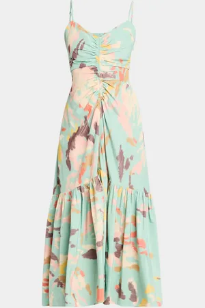 A.L.C. Lindsey Printed A-Line Midi Dress