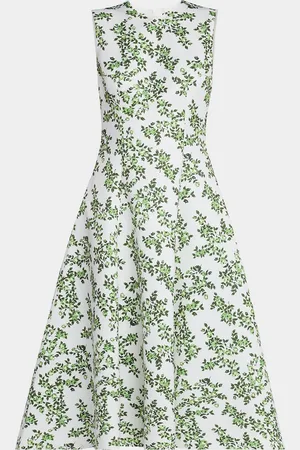 EMILIA WICKSTEAD Mara Floral-Print Sleeveless Midi Dress