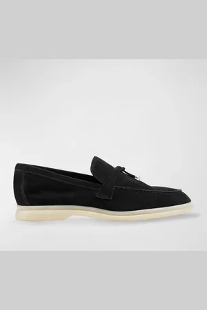 MARC FISHER Suede Tie Slip-On Casual Loafers