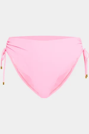 PQ Swim Ruched High-Waist Bikini Bottoms