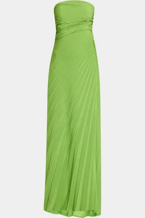 A.L.C. Bianca Pleated Strapless Gown