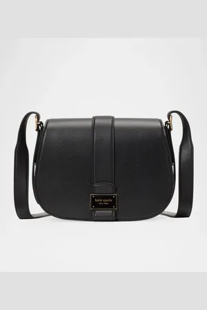Kate Spade Nouveau textured leather saddle crossbody bag