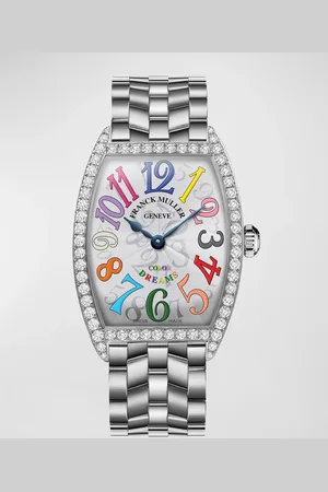 FRANCK MULLER Cintree Curvex Color Dreams Diamond Watch with Bracelet Strap
