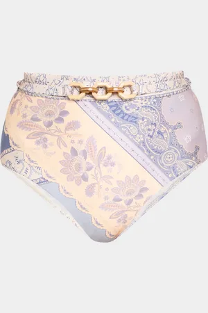 ZIMMERMANN Lucky High-Waist Bikini Bottoms