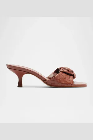 Schutz Kareena Woven Leather Mule Sandals