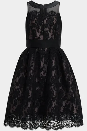 DICE KAYEK Lace Sleeveless Fit-&-Flare Dress