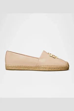 Tory Burch Eleanor Leather Medallion Espadrilles