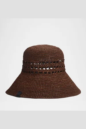 RAG&BONE Daisie Rollable Raffia Bucket Hat