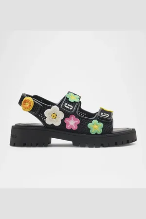 Marc Jacobs The J Marc Strap Embroidered Daisy Sport Sandals