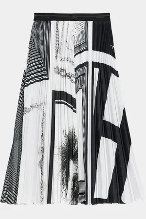 Helmut Lang Pleated Midi Skirt