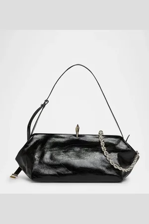 BENEDETTA BRUZZICHES Sophia Crinkled Leather Shoulder Bag