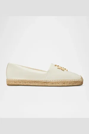 Tory Burch Eleanor Leather Medallion Espadrilles