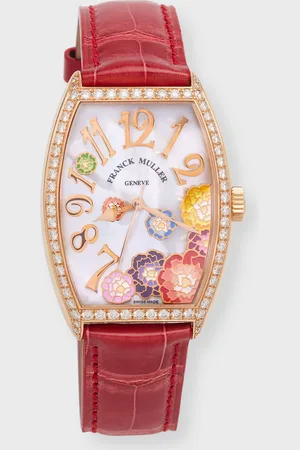 FRANCK MULLER 43mm 18K Mother-of-Pearl Color Dreams Watch with Alligator Strap