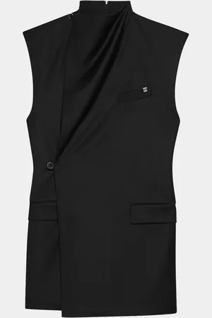 Helmut Lang Sleeveless Cowl-Neck Blazer Dress