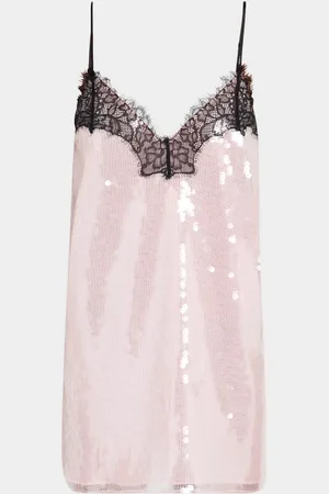 Retrofete Olive Sequined Mini Dress