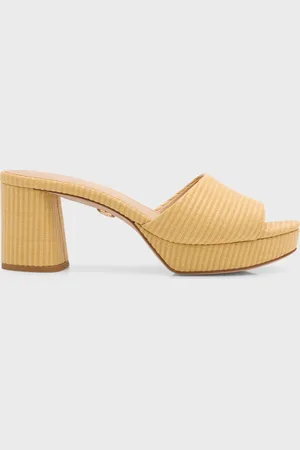 VERONICA BEARD Dali Leather Platform Slide Sandals