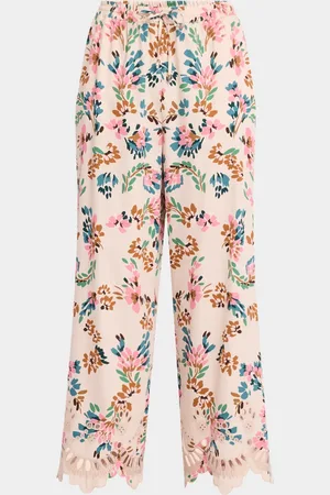 FIGUE Lizzy Straight-Leg Crop Pull-On Pants