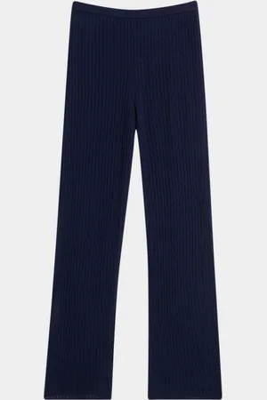 NAADAM Fine Pointelle Cable-Knit Pants