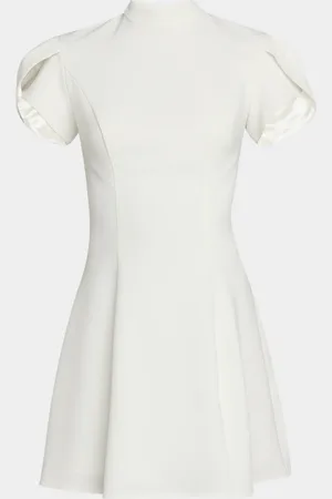 JOVANI Cutout Bow-Back Mini Dress