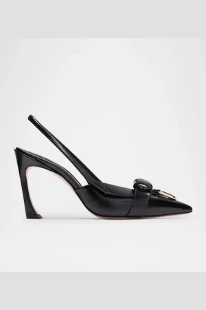 Piferi Glossy Buckle Slingback Pumps