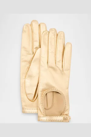 VALENTINO GARAVANI VLogo Signature Laminated Nappa Leather Gloves