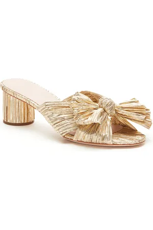 Loeffler Randall Emilia Pleated Knot Slide Sandals