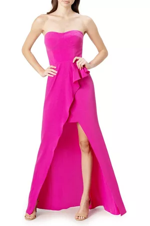 Dress The Population Women Evening Dresses - Kai Evening Gown in Fuchsia at Nordstrom