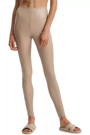 Commando Control Top Faux Leather Leggings in Sand at Nordstrom